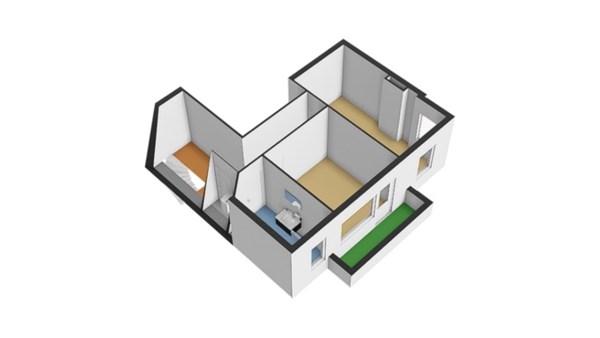 Floorplan - Mathenesserweg 151c03, 3027 HP Rotterdam